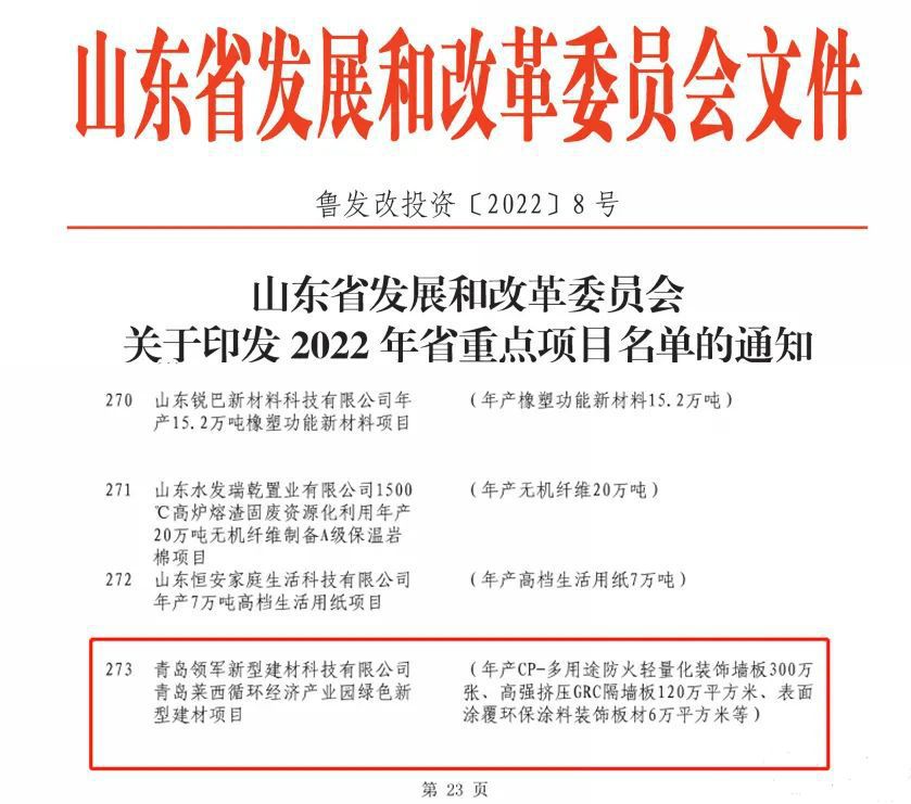 喜讯！青岛莱西循环经济产业基地被列为2022年山东省重点项目